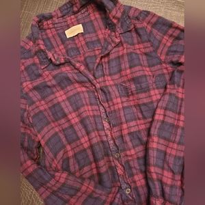 Melloday Plaid Button-Up